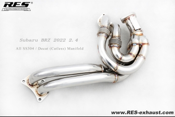 Subaru BRZ 2022 2.4 All SS304 / Decat (Catless) Manifold 
